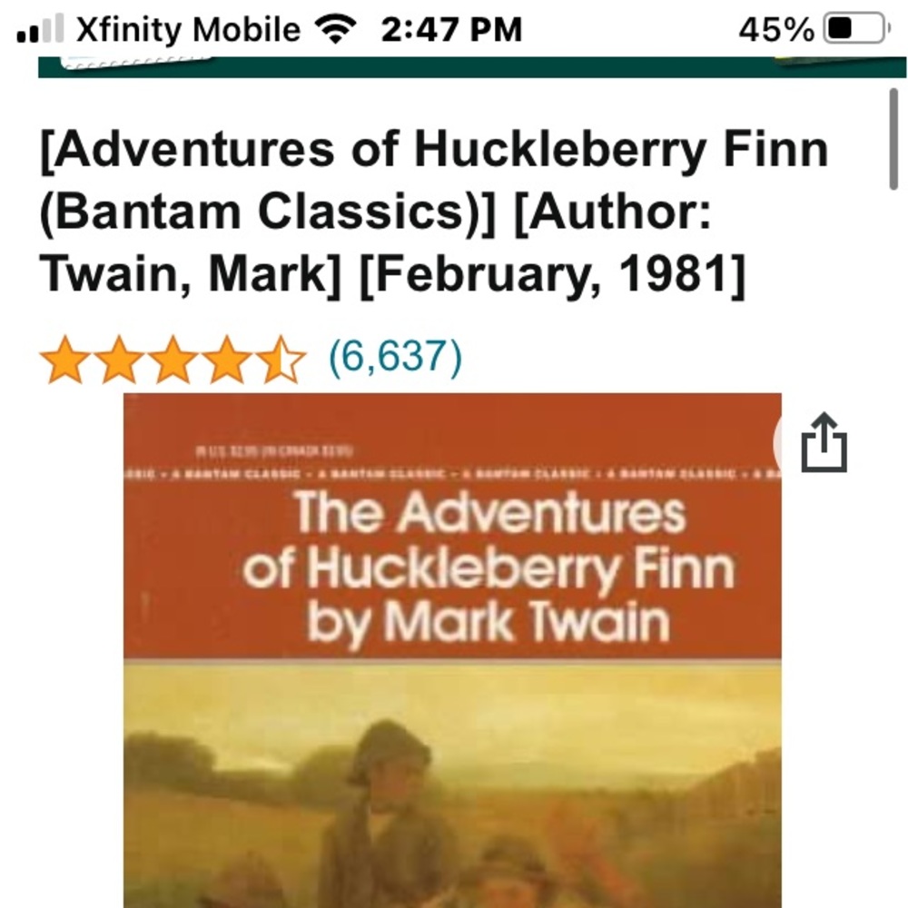 2 Vintage 1981 mint condition books by Mark Twain